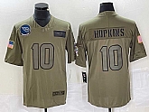Men's Tennessee Titans #10 DeAndre Hopkins NEW Olive 2019 Salute To Service Stitched Nike Limited Jersey
